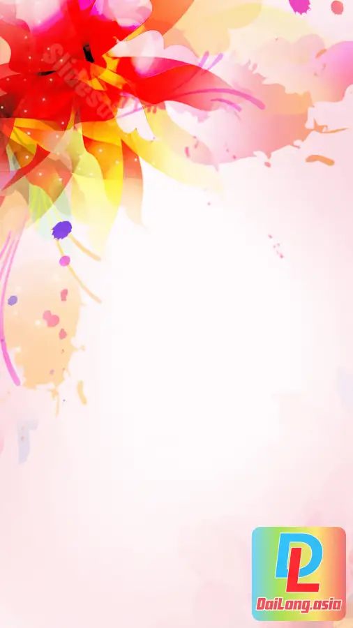 Background Floral Red - Flower Vector - Hình Nền Hoa Đỏ