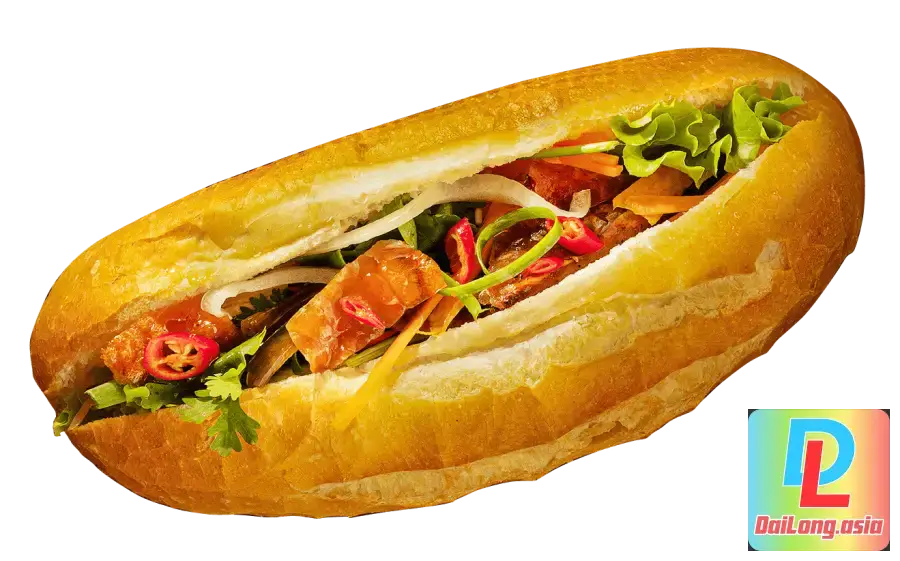 Bánh Mì Thịt Nướng PNG - Grilled Meat Sandwich 01