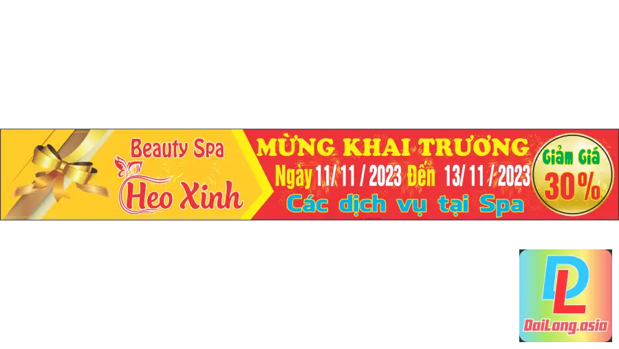 Banner Khai Trương Spa Beauty Đẹp