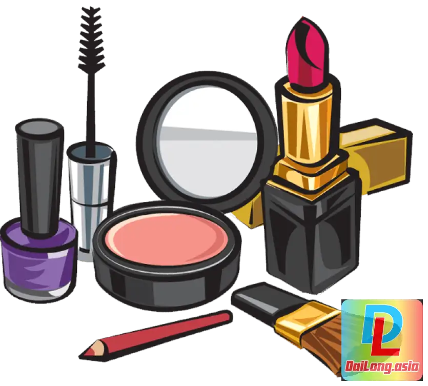 Bộ Trang Điểm Vector - Makeup Tool Comestic Vector PNG