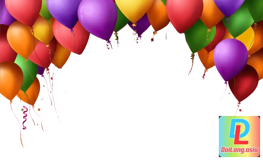Bóng Bay Happy Birthday Tiệc Sinh Nhật - Thôi Nôi - Liên Hoan PNG