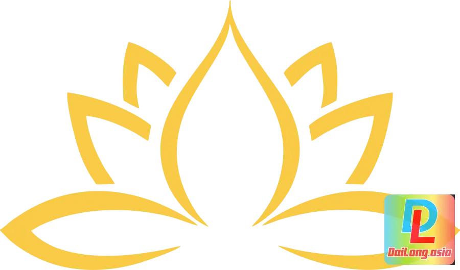 Bông Sen - Hoa Sen Vàng - Lotus Vector PNG