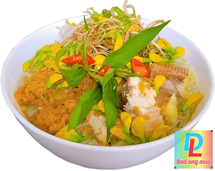 Bún Cá Châu Đốc - Bún Cá Miền Tây PNG - Chau Doc Fish Noodles - Western Fish Noodles