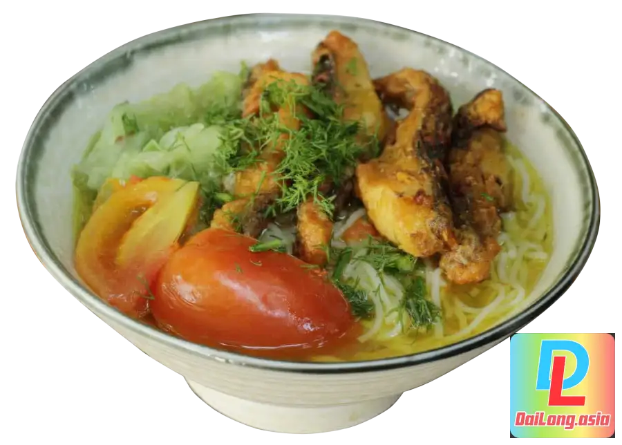 Bún Cá Rô Đồng PNG 07 - Climbing Perch Fish Noodle Soup