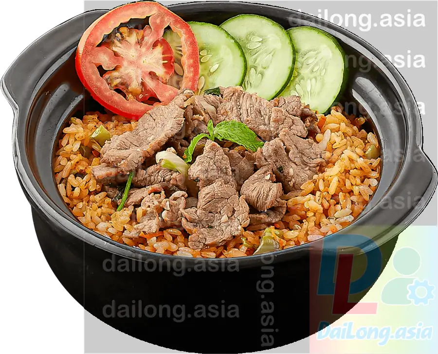 Cơm Niêu Thố Bò 01 PNG - Clay Pot Rice with Beef