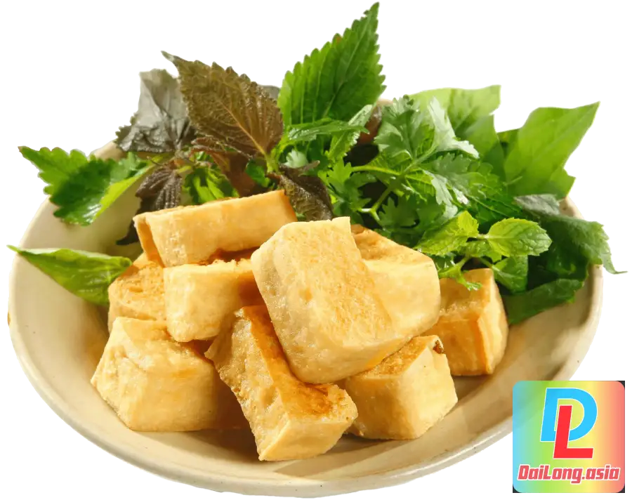 Đậu Hũ Chiên Giòn Chấm Mắm Tôm PNG - Crispy Fried Tofu With Shrimp Sauce