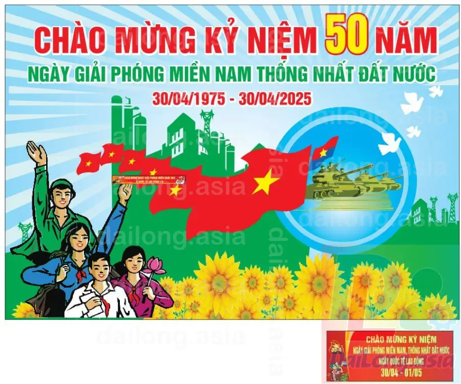 File Thiết Kế Corel Vector Ngày Giải Phóng Miền Nam Thống Nhất Đất Nước Việt Nam - Design Southern Liberation Day Reunification of Vietnam