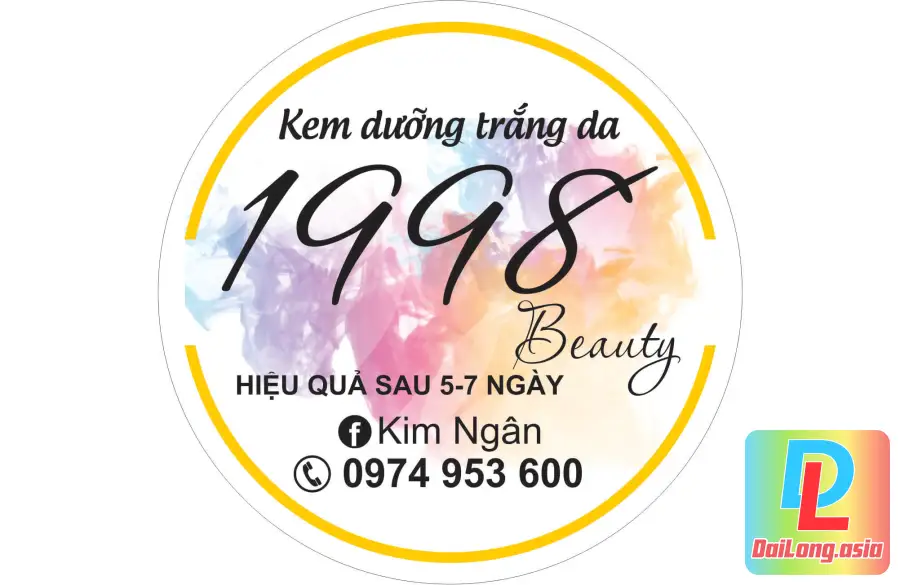 File thiết kế tem sticker làm đẹp dưỡng da - mỹ phẩm Vector Google Drive