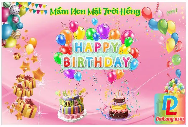 File Vector Sinh Nhật Khổ Lớn