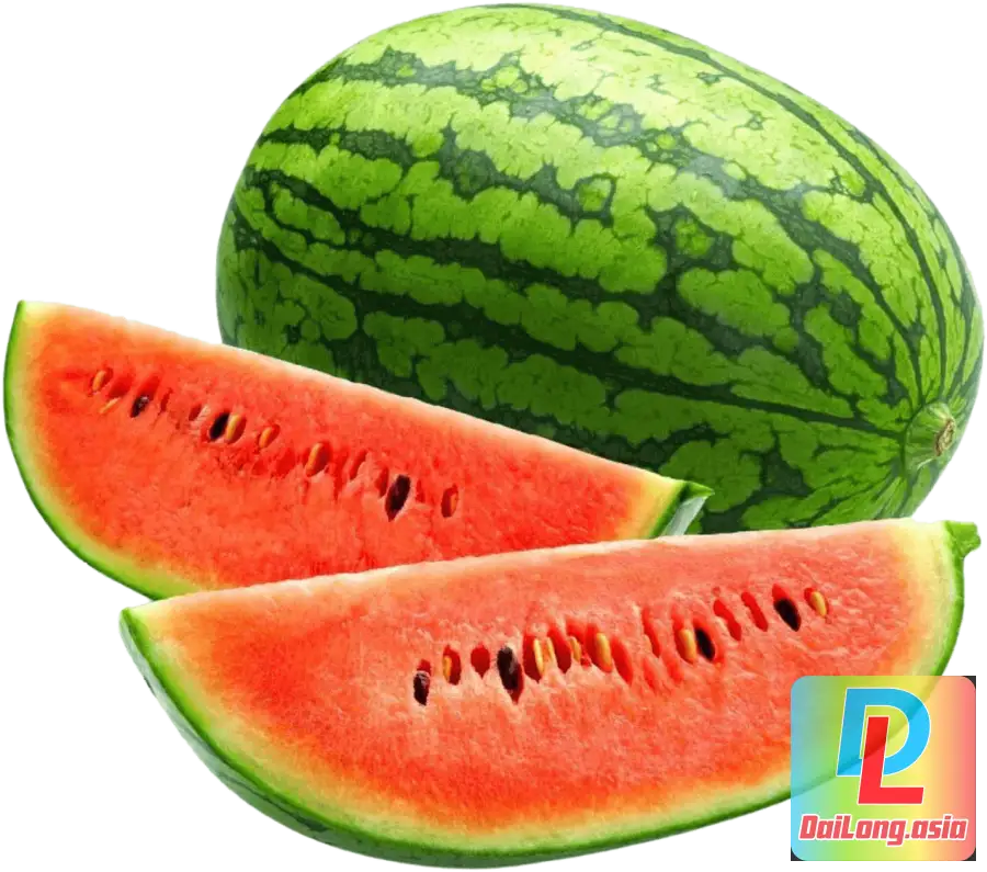 Quả Dưa Hấu Đỏ Tươi Tách Nền PNG