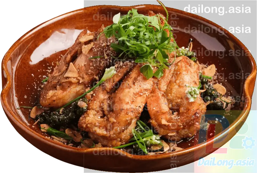 Tôm Rán Sốt Cháy Tỏi PNG - Pan-Fried Shrimp with Garlic Sauce